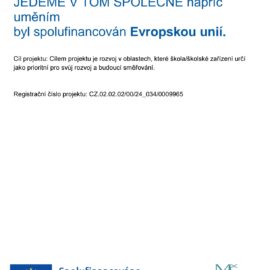 JEDEME V TOM SPOLEČNĚ napříč uměním JEDEME V TOM SPOLEČNĚ napříč uměním